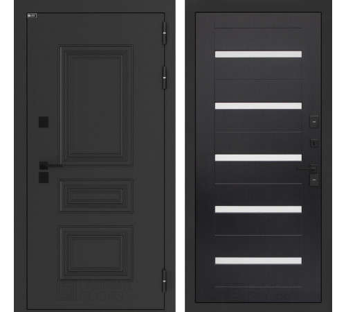 Входная дверь Аляска Лайт 01 - Венге, стекло белое