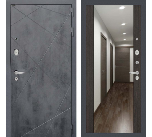 Входная дверь Лофт с Зеркалом Максимум - Венге