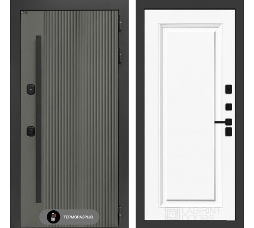 Входная дверь Термолаб 1 тепло 27 - Эмаль RAL 9003