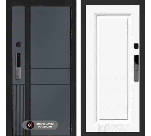 Входная дверь Эволаб Смарт 27 - Эмаль RAL 9003