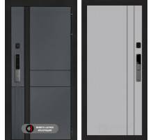 Входная дверь Эволаб Смарт 10 - Серый рельеф софт